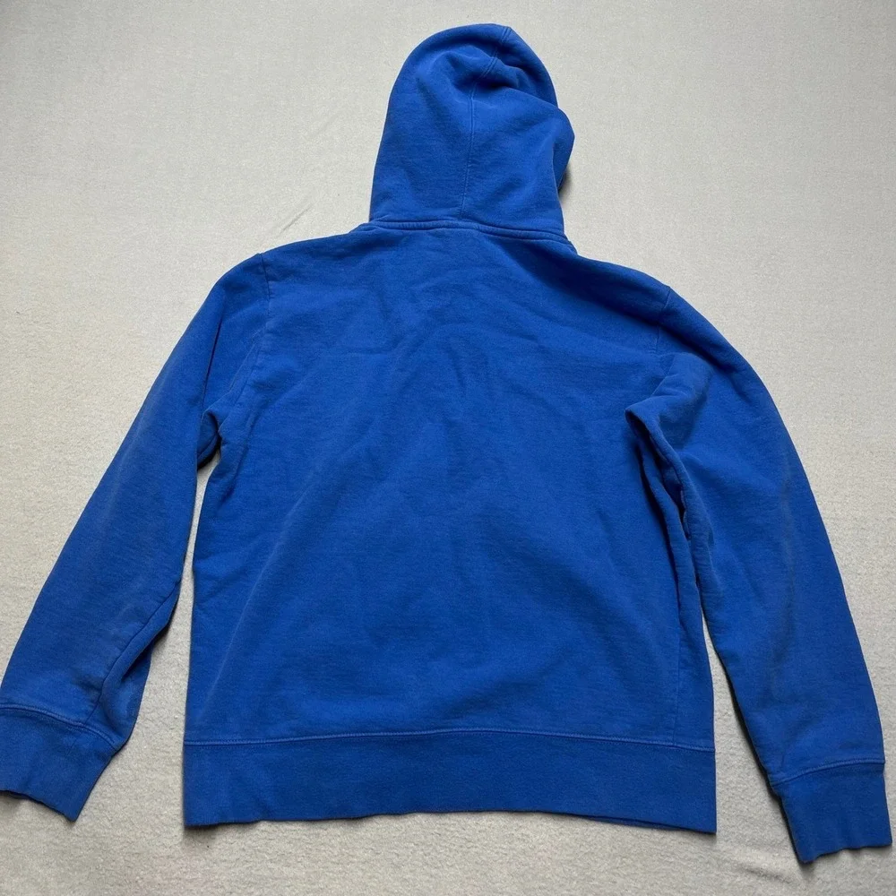 VTG The North Face Blue Since 1968 Hoodie Pullover Mens M Medium Fleece Lined‎